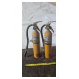 2 fire extinguishers