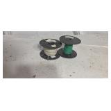 Two rolls of copper solid strand wire