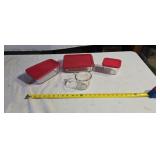 Anchor Hocking measuring cup, bowls with lids
