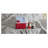 Rubbermaid cooler, water cooler and more