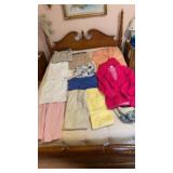 Clothes size small includes silk blazer fushia