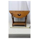 Wooden Drop Leaf Side Table