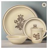 Pfaltzgraff Village stoneware dinnerware.