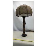 Rattan Dome Shade Table Lamp