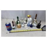 Collection of assorted decorative bells.