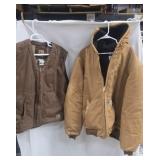 Carhartt XL jacket with gloves, XL Berne vest