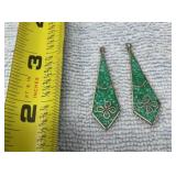 Unmarked Alpaca Mexico Sterling crushed turquoise