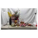 Grapevine Wreaths, Large Faux Flowers with Vases