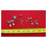 Vintage earrings including Sarah Coventry