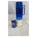 1970s Ombrï¿½ Blue Thermos Insulated Vaccuum Bottle