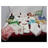 Handkerchiefs some hand stitched