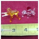 Mid-century Century hand blown glass elephants