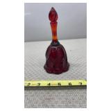 Fenton Ruby Red Cranberry Glass Paisley Swirl