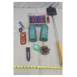 Flashlights nib, camp pie maker, small fishing