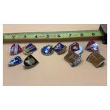 10-U.S. Military Unit Crest Pins