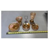 Imperial Glass Smooth Rays Marigold Carnival