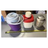 Aluminum Co. milk or cream can.  Water Cooler