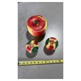 Hull Pottery Blushing Apple range set,