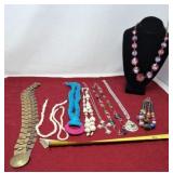 Costume Necklaces, belt