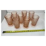 8 Fostoria Pink Depression glasses