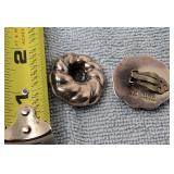 Clip on Sterling Earrings , Mexico, 21.26g