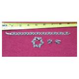 Sarah Coventry Rose made bracelet, brooch clip