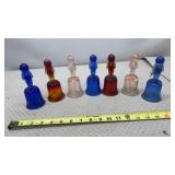 Kewpie doll handled Glass Bells