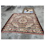 Jacquard woven coverlet 83 x 78 inchPuppy Throw