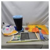 Seson flags,humming bird feeder, collapsible