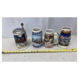 Budweiser Beer Steins