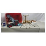 Book ends, lamp tote and more