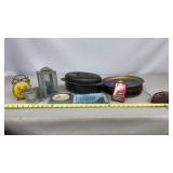 Rustic Metal Decor, Speckled Enamel Roasting pan