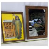 Southern Comfort advertising mirror., Mazola