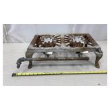 ANTIQUE SIMPLEX CAST IRON 2 BURNER CAMP STOVE