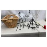 Metal Home Decor & Basket