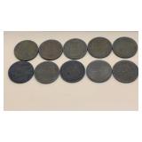 10-Different (S) Mint Lincoln Cents Pennies