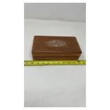 Hand carved jewelry trinket box