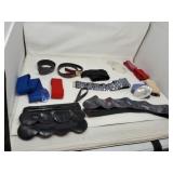 Micheline Burke beaded belt, sequence,  shell,