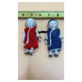 Pair of Vintage Jointed Japanese Bisque Baby