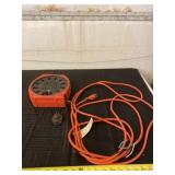 Cord reel with cord, brass oiler and extension