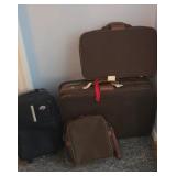 Suitcases and travel bag