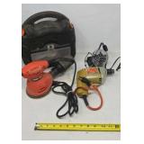 Black & Decker palm sander ,drill, small fan