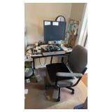 Topaz desktop with table chair and contents video