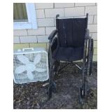 Wheel chair, box fan