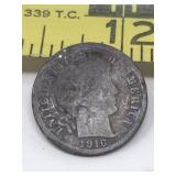 1916 Barber Dime
