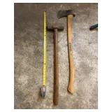 Truper axe and sledgehammer.