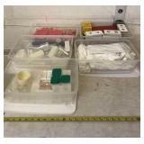 Coin containers and gloves