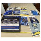 St. Louis Blues calendars, yearbooks and blown