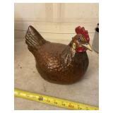 Hen ceramic figurine.