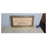 Cross stitched ( Home Sweet Home ) 27x14